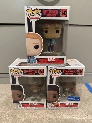 Funko Pop! Stranger Things Season 4 Max Mayfield #1243 & Lucas #1241 + #1246