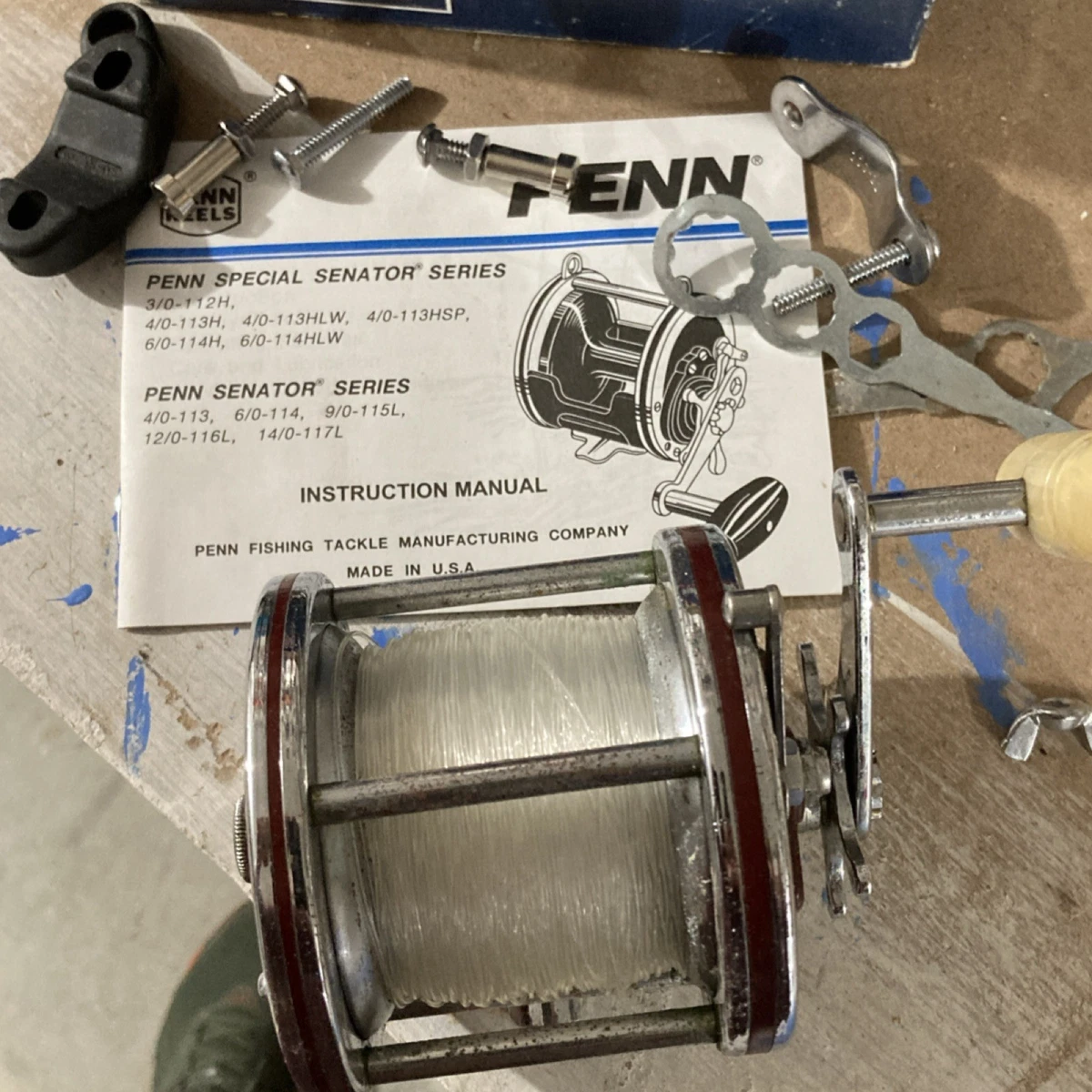Kit Telaio Ricambio Grafite Per Penn Senator 113H / 113HL 4/0 – Modello 183-113HL