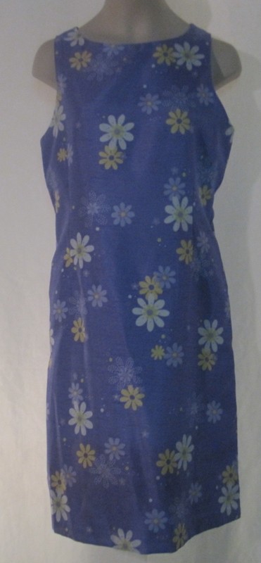 Christie Brooks Sleeveless Purple Dress with Flowers Size 16