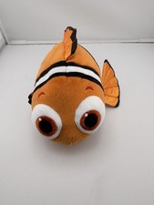 Disney Store Exclusive Authentic Finding Nemo 12" Clown Fish Large Plush Soft