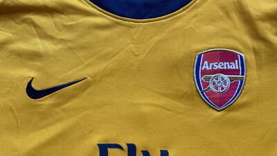 ARSENAL 2008 2009 AWAY SHIRT JERSEY NIKE 287538-716 sz S #4