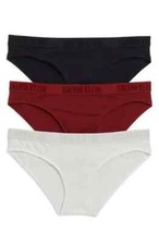 New CALVIN KLEIN Women s 3 Pack Bikini Underwear Panty Size Medium