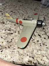MITSUBISHI A6M2 ZERO WW2 JAPANESE PEARL HARBOUR ATTACK scale 1/48-PRO-BUILT*READ
