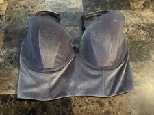 VINTAGE VICTORIA  S SECRET BODY BY VICTORIA LINED DEMI BRA   34 DDD. N W  GRAY