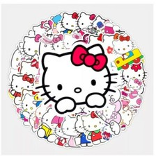 Hello Kitty Stickers Decal Non Repeating Scrapbook Cartoon Sticker Bomb 50 pcs