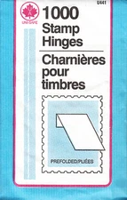 1 UNOPENED PACK OF UNI-SAFE STAMP HINGES 1000 FOLDED LOWEST PRICE ON EBAY