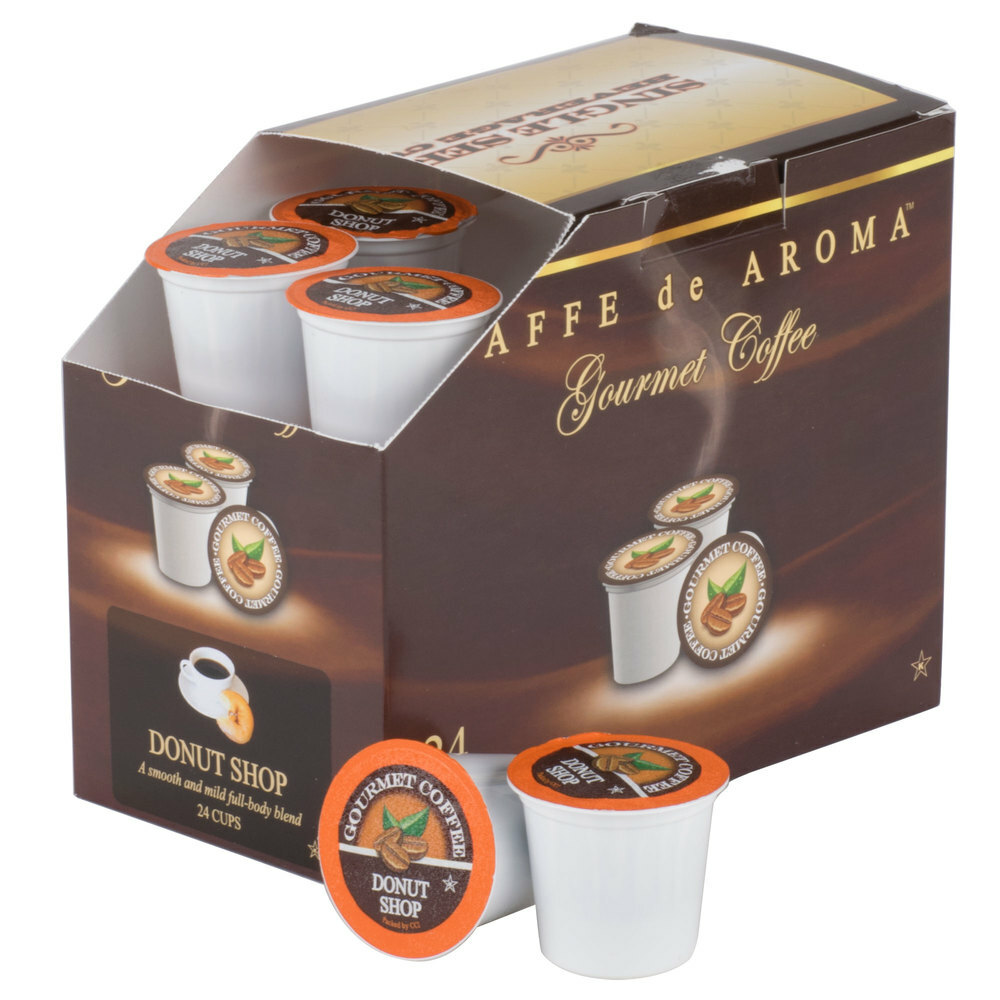  Caffe de Aroma Donut Blend Coffee Single Serve Cups - 24/Box