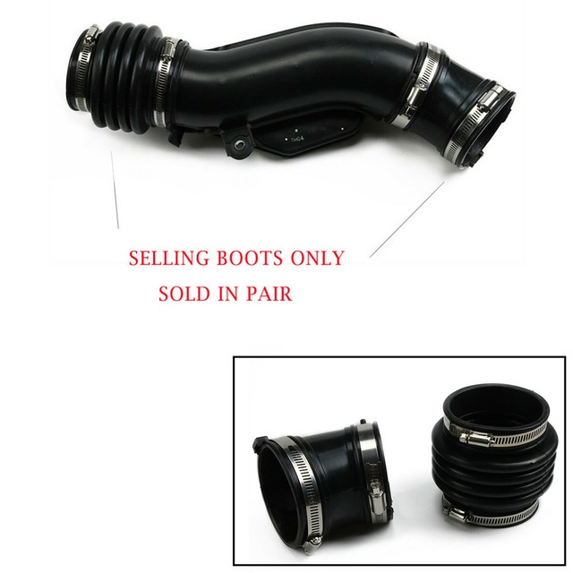 Left & Right Air Intake Hose Tube Duct Boot Resonator For 20062008