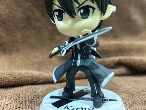 Kirito Sword Art Online SOA figura bambola chibi figurina giocattolo raro Giappone limitata - Foto 11 di 13