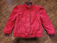 Beautiful Vintage Company A Womens Jacket With Pleated Shoulders Red Size M