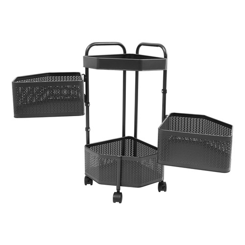Kitchen Rotary Storage Rack 3-layer Detachable Basket Storage Rack For Fruit New - Picture 20 of 21