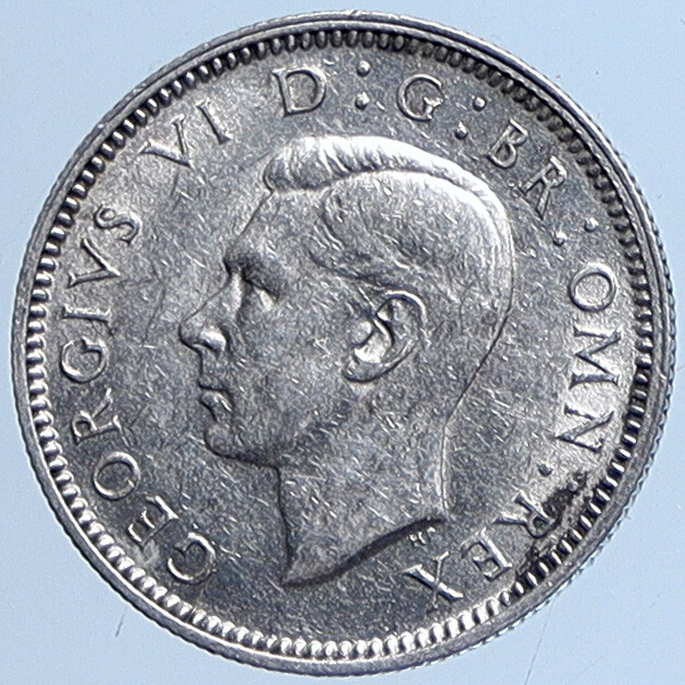 1941 UK Great Britain United Kingdom KING GEORGE VI Silver