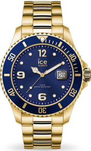 Gold Uhr mit Metallarmband | Ice-Watch 016761 | Ice steel Gold blue | 40mm NEU - Bild 1 von 4