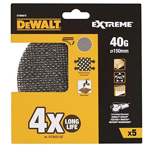 Disco de lija de malla 150mm, grano 40, para usar con todo tipo de lijadora roto