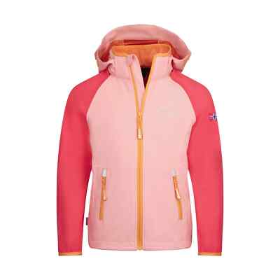 TrollKids Rondane Unisex Kinder Rosa Softshell Jacke Outdoor