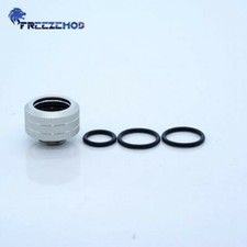 10 pcs 12MM G1/4 coupling fitting OD 12MM Rigid tubing water cooling Silver