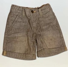 Genuine Kids from Oshkosh Boys 3T Brown Shorts Cool Bleach Look Jungle Look