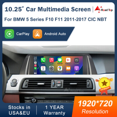 Wireless CarPlay Multimedia Linux TouchScreen For BMW 5 Series F10 F11 2011-2017