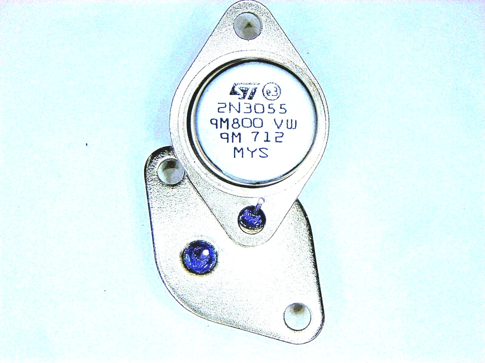 2N3055 "Original" Hirose All Metal TO-3 Transistor 2 pcs - Image 2 of 2