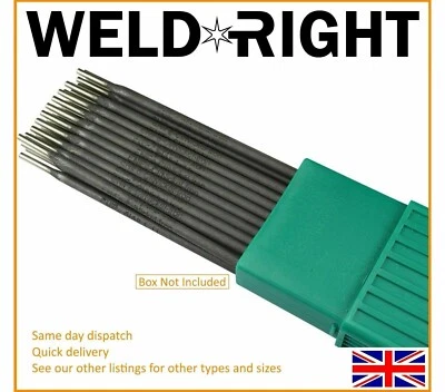 Weld Right ENiFe-C1 Ferro Cast Iron Arc Welding Electrodes Rods 2.5mm 5-100 Rods