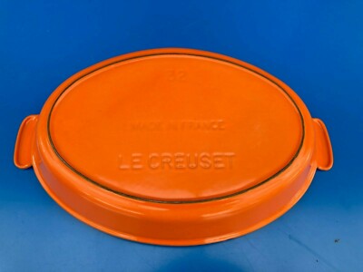 Plat à Four Ovale Le Creuset – Fonte Orange, 26 Cm, RARE, France