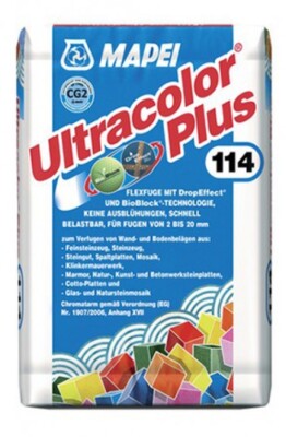 Mapei Ultracolor Plus Fugmörtel Zementgrau 5 kg Flexibler hydraulisch