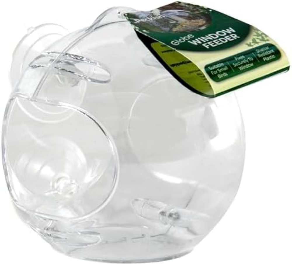 Peckish 60051263 Mangiatoia per uccelli da finestra, naturale, 14 x 12,5 x 12,5