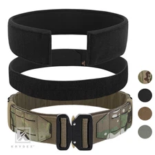 KRYDEX Tactical Battle Belt Laser Cut MOLLE Padded Anti-Slip Pad and Inner Belt