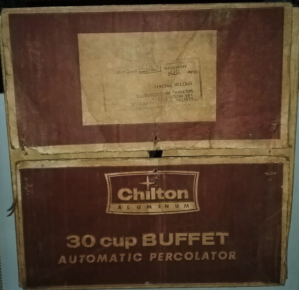 【送料無料(一部地域を除く)】 Aluminum Chilton Vintage 30 Percolator Automatic Buffet Cup その他