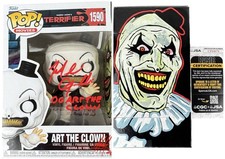 Mike Giannelli signed Funko Pop Art the Clown Terrifier All Hallow's Eve HAND PA