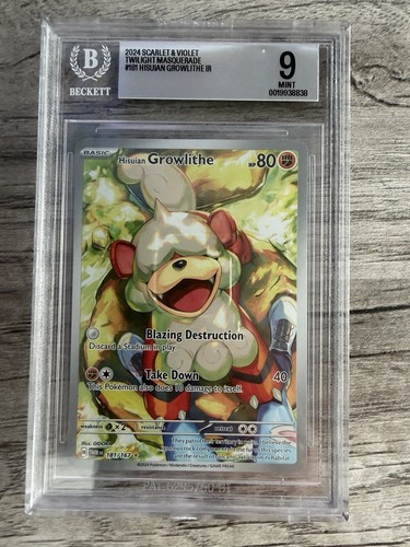 Hisuian Growlithe graded BGS 9 for sale on eBay