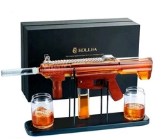 Gifts for Men Dad, Gun Whiskey Decanter Set-Limited Edition, Liquor Decanter ...
