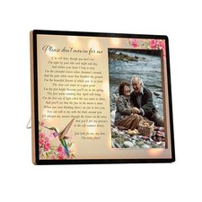 Memorial Picture Frame Gift, In Memory of Loved One Gifts, Memory Birl Floral