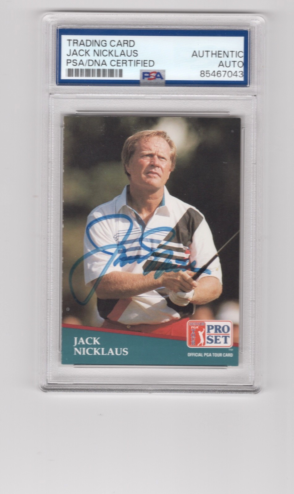 1991 Pro Set Golf #229 Jack Nicklaus Autographed PSA/DNA Certified
