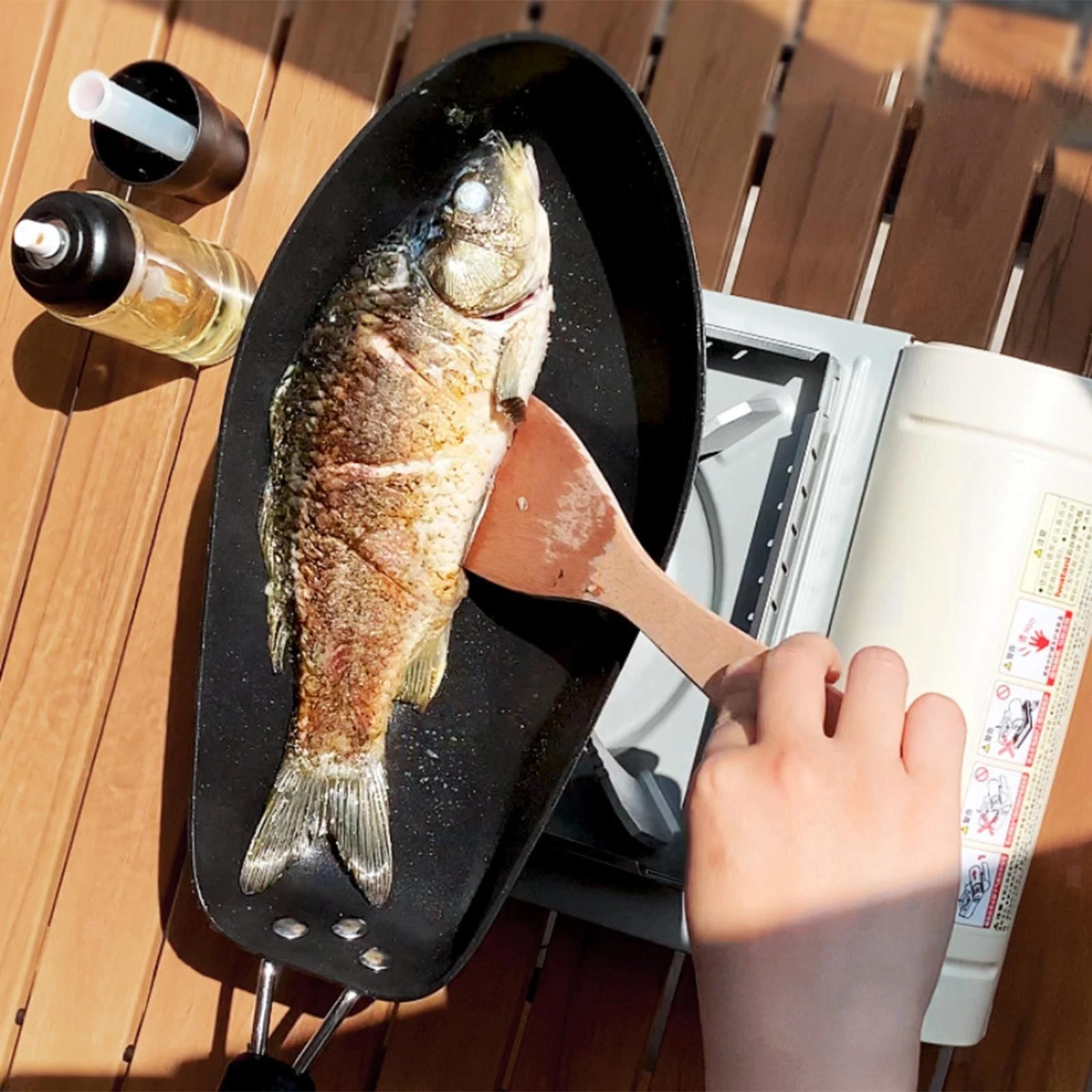 Nonstick Fish Frying Pan Versatile Professional Easy to Use Nonstick Fry Pan