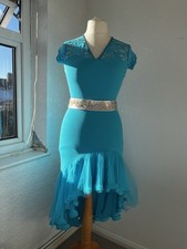 Blue Ballroom & Latin Competition/practise Dress, Size 12