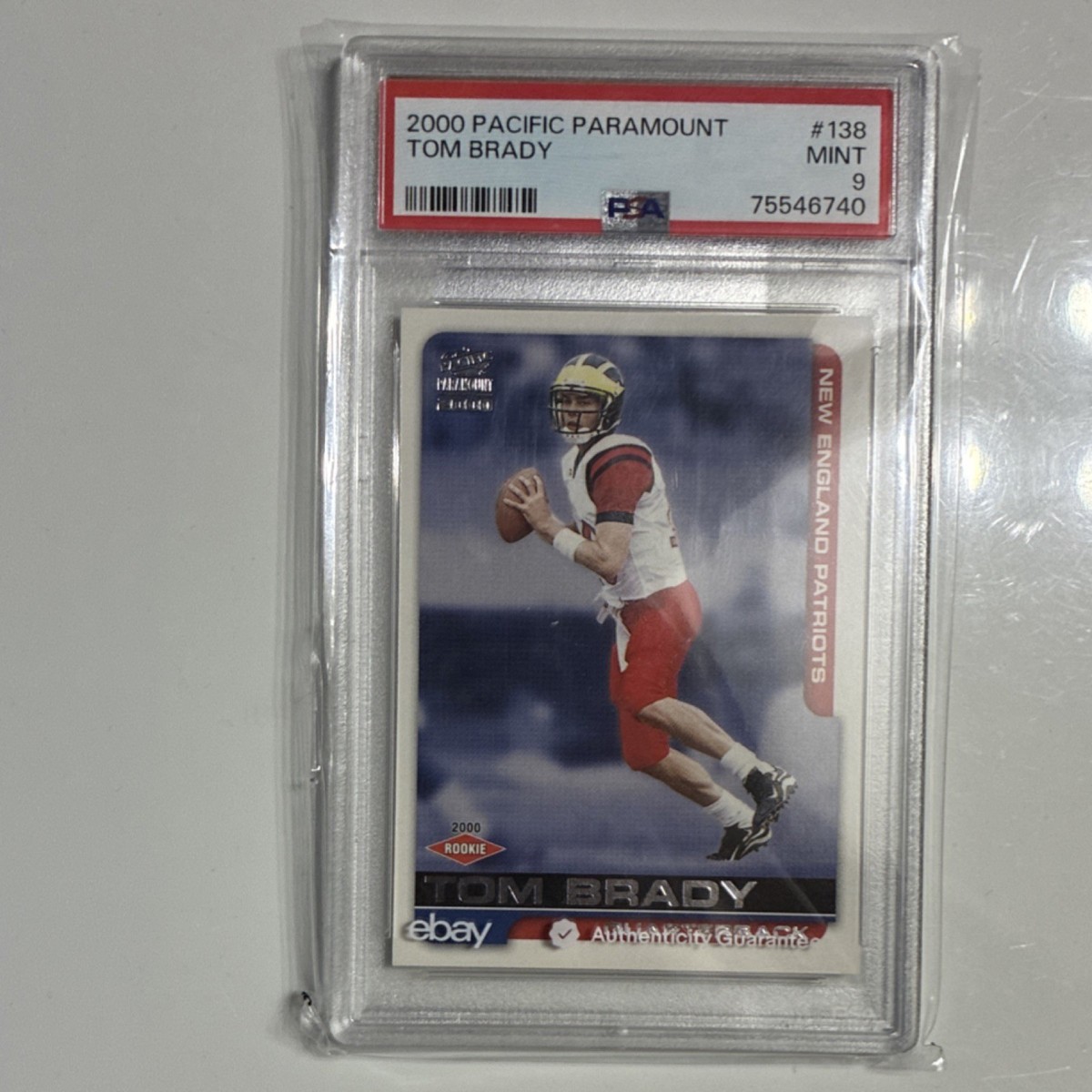 2000 PARAMOUNT #138 TOM BRADY 【公式通販】