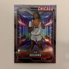 2024-25 Topps Chrome #58 Pink Basketball Refractor Ayo Dosunmu Bulls