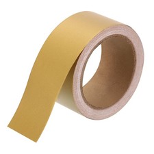 2" x 39ft PVC Mirror Border Peel and Stick Wood Grain Tape Amber Gold