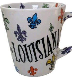 Louisiana Fleur-de-lis Mug Souvenir Travel Cup
