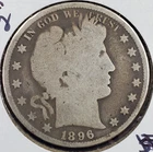 1896 Barber Half-Dollar -VG Condition or better