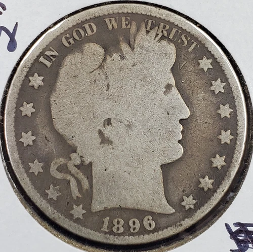 1896 Barber Half-Dollar -VG Condition or better