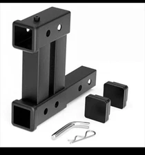 Dual Hitch Extender, 2 Inch Hitch Extension, Drop-Rise Tow Trailer Hitch 