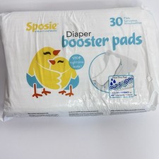 Sposie Booster Pads 30 Count Stop Nighttime Leaks