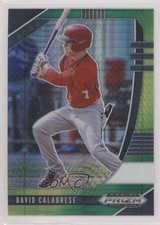 2020 Panini Prizm Draft Picks Green & Yellow Hyper David Calabrese #PDP82 ut4