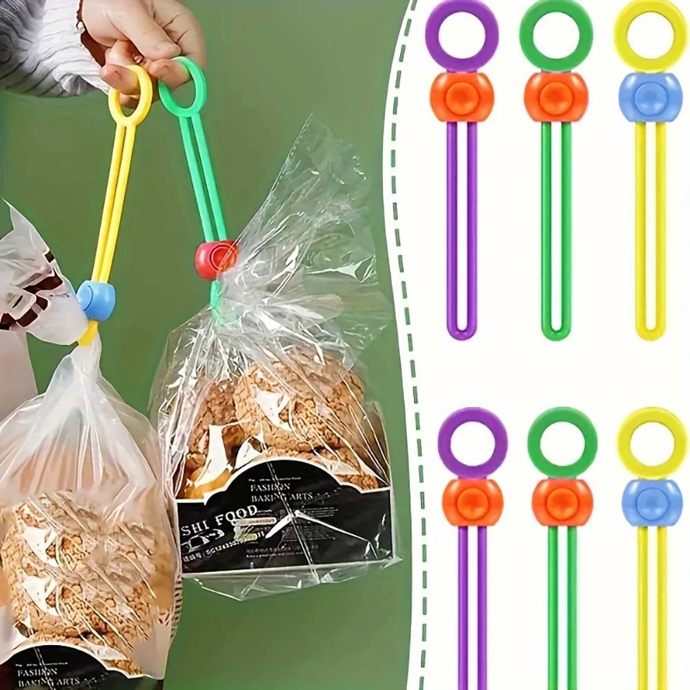 Long - Lasting, Sturdy 10PCS Silicone Food Bag Sealing Clips fit for Kitchen Use
Opens in a new wind