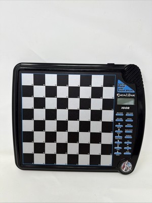Excalibur King Master III 2 In 1 Electronic Chess & Checker Game 911E-3 Complete