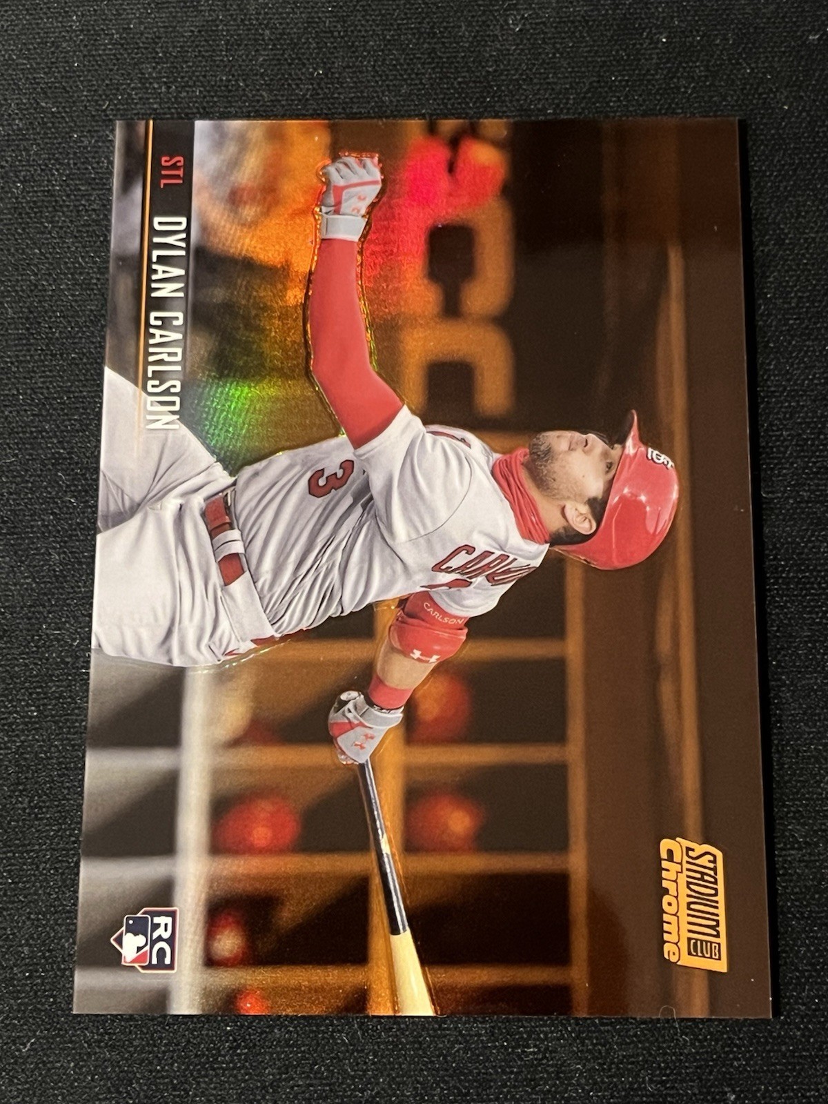 2021 Topps Stadium Club Chrome - Dylan Carlson Orange Refractor /25 Rc #50