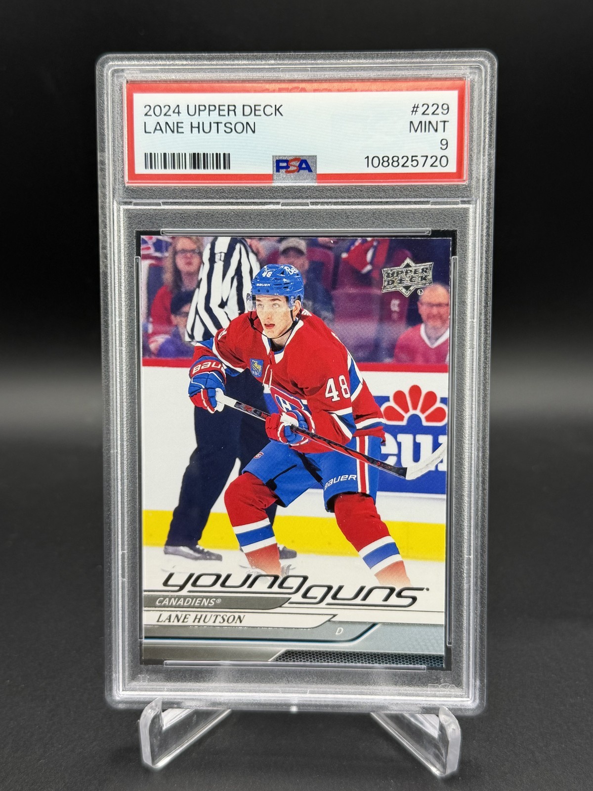 2024-25 Upper Deck Series 1 - Lane Hutson Young Guns RC #229 PSA 9 Mint