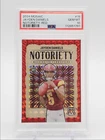 JAYDEN DANIELS 2024 MOSAIC NOTORIETY ROOKIE RED MOSAIC RC PSA 10 Q6438
